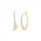 Diamond Earrings in 14K Yellow Gold with Elegant Styling - Splendid Jewellery