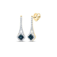 Load image into Gallery viewer, 10K Yellow Gold Modern Diamond Earrings with Elegant Styling - Splendid Jewellery