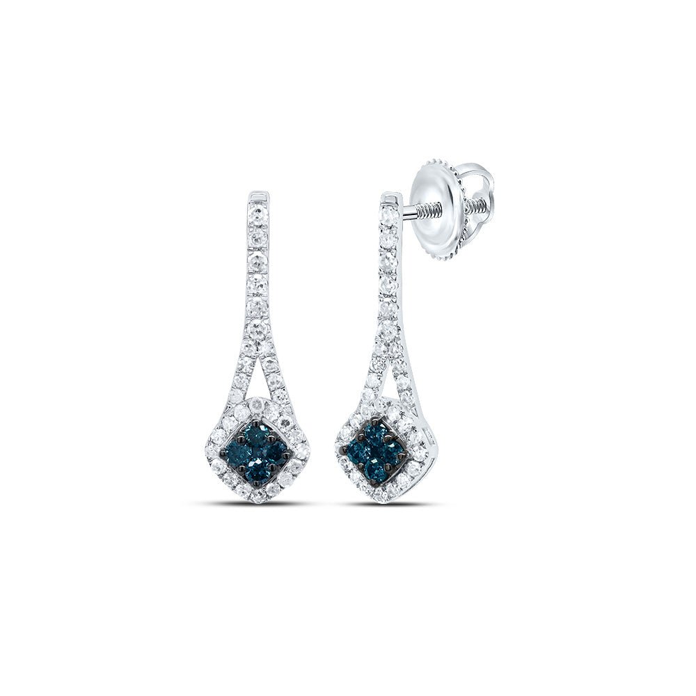 10K White Gold Diamond Earrings Gift Edition - Splendid Jewellery