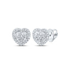10K White Gold Gift - Ready Diamond Earrings for Everyday Wear - Splendid Jewellery