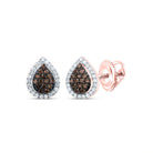 10K Rose Gold Luxury Diamond Stud Earrings Gift Edition - Splendid Jewellery