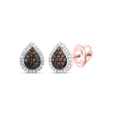 Load image into Gallery viewer, 10K Rose Gold Luxury Diamond Stud Earrings Gift Edition - Splendid Jewellery
