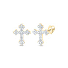 Diamond Earrings in 10K Yellow Gold with Fine Detail - Splendid Jewellery