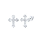10K White Gold Luxury Diamond Earrings with Natural Sparkle - Splendid Jewellery