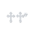 10K White Gold Luxury Diamond Earrings with Natural Sparkle - Splendid Jewellery