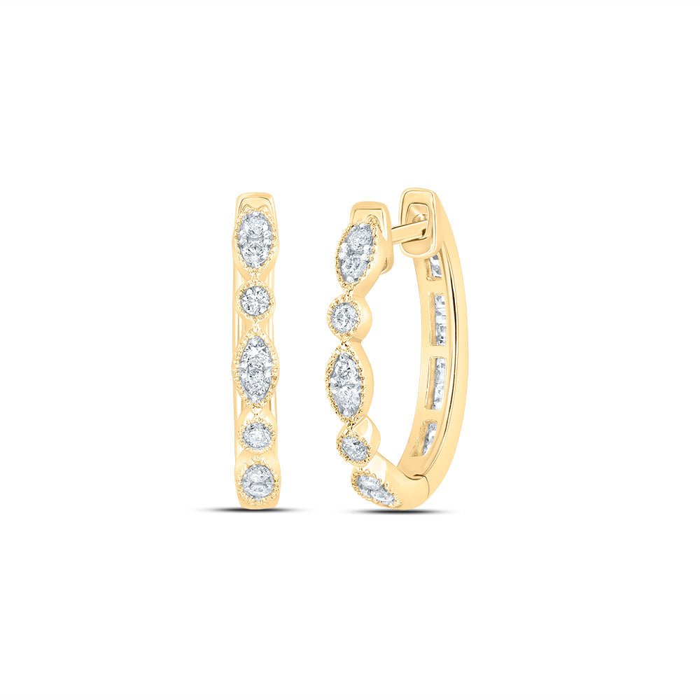 10K Yellow Gold Gift - Ready Diamond Earrings Gift Edition - Splendid Jewellery