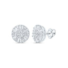 10K White Gold Diamond Earrings for Everyday Wear with Fine Detail - Splendid Jewellery