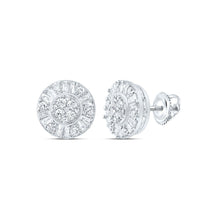 Load image into Gallery viewer, 10K White Gold Diamond Earrings for Everyday Wear with Fine Detail - Splendid Jewellery
