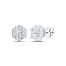 Load image into Gallery viewer, 10K White Gold Diamond Stud Earrings Gift Edition - Splendid Jewellery