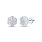 10K White Gold Diamond Stud Earrings Gift Edition - Splendid Jewellery