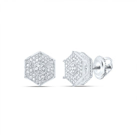10K White Gold Diamond Stud Earrings Gift Edition - Splendid Jewellery