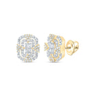 10K Yellow Gold Emerald Earrings for Everyday Wear Gift Edition - Splendid Jewellery