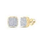 10K Yellow Gold Diamond Earrings for Everyday Wear with Elegant Styling - Splendid Jewellery