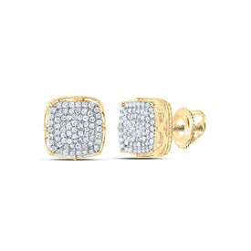 10K Yellow Gold Diamond Earrings for Everyday Wear with Elegant Styling - Splendid Jewellery