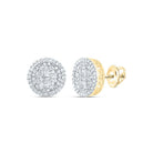 10K Yellow Gold Luxury Diamond Stud Earrings with Elegant Styling - Splendid Jewellery