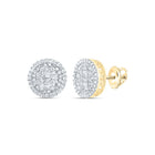 10K Yellow Gold Luxury Diamond Stud Earrings with Elegant Styling - Splendid Jewellery