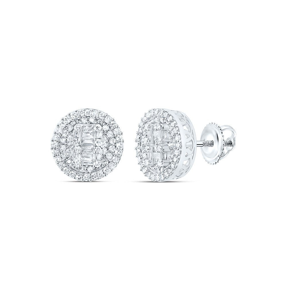 10K White Gold Gift - Ready Diamond Earrings with Natural Sparkle - Splendid Jewellery