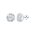 10K White Gold Gift - Ready Diamond Earrings with Natural Sparkle - Splendid Jewellery