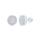10K White Gold Gift - Ready Diamond Earrings with Natural Sparkle - Splendid Jewellery