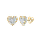 Diamond Stud Earrings in 10K Yellow Gold with Natural Sparkle - Splendid Jewellery
