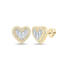 Load image into Gallery viewer, 10K Yellow Gold Luxury Diamond Stud Earrings with Natural Sparkle - Splendid Jewellery