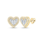 10K Yellow Gold Luxury Diamond Stud Earrings with Natural Sparkle - Splendid Jewellery