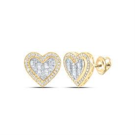 10K Yellow Gold Luxury Diamond Stud Earrings with Natural Sparkle - Splendid Jewellery