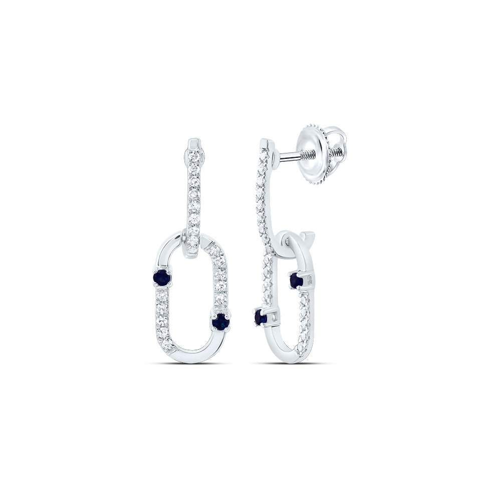 Blue Sapphire Earrings with Natural Sparkle for Everyday Wear - Splendid Jewellery
