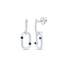 Blue Sapphire Earrings with Natural Sparkle for Everyday Wear - Splendid Jewellery