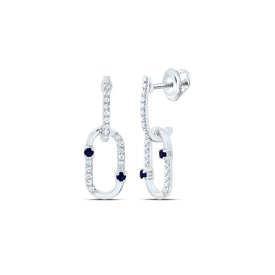 Blue Sapphire Earrings with Natural Sparkle for Everyday Wear - Splendid Jewellery