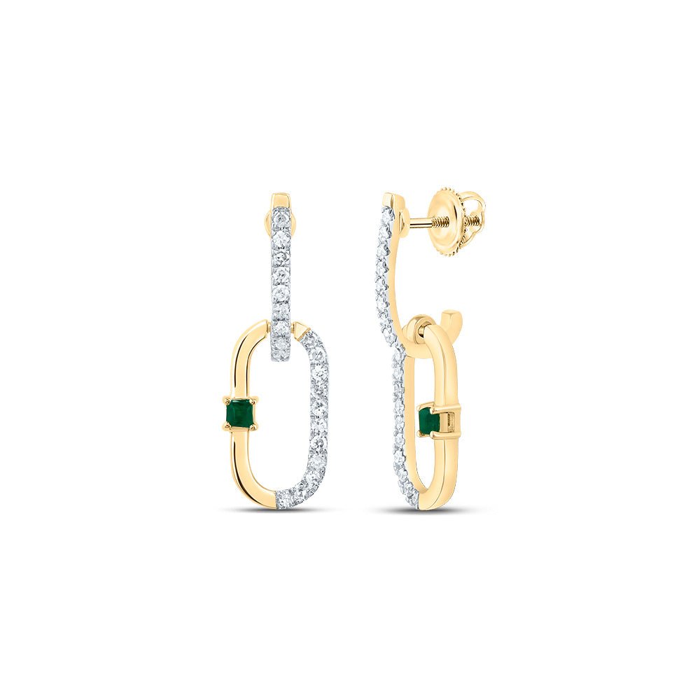 Emerald Fine Jewellery Earrings with Fine Detail - Splendid Jewellery