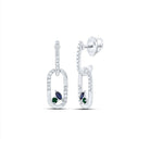 Emerald Blue Sapphire Earrings 1/6 Cttw - Splendid Jewellery