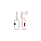 Ruby Earrings 1/8 Cttw - Splendid Jewellery