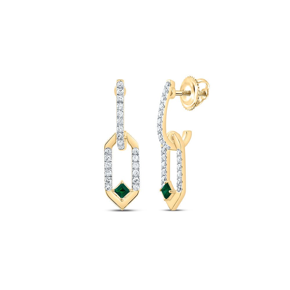 Emerald Earrings with Natural Sparkle Gift Edition - Splendid Jewellery