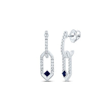 Load image into Gallery viewer, Blue Sapphire Fine Jewellery Earrings - Splendid Jewellery