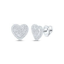 Load image into Gallery viewer, 10K White Gold Gift - Ready Diamond Earrings for Everyday Wear - Splendid Jewellery