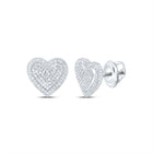 10K White Gold Gift - Ready Diamond Earrings for Everyday Wear - Splendid Jewellery