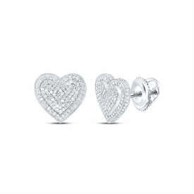 10K White Gold Gift - Ready Diamond Earrings for Everyday Wear - Splendid Jewellery