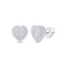 10K White Gold Diamond Earrings 3/8 Cttw Gift Edition - Splendid Jewellery