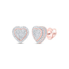 10K Rose Gold Diamond Earrings 3/8 Cttw - Splendid Jewellery