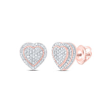 Load image into Gallery viewer, 10K Rose Gold Diamond Earrings 3/8 Cttw - Splendid Jewellery