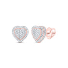 10K Rose Gold Diamond Earrings 3/8 Cttw - Splendid Jewellery