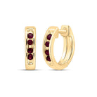 10K Yellow Gold Diamond Hoop Earrings with Natural Sparkle - Splendid Jewellery