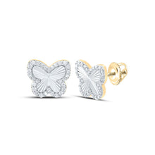 Load image into Gallery viewer, 10K Yellow Gold Diamond Earrings for Everyday Wear Gift Edition - Splendid Jewellery