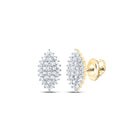Diamond Stud Earrings in 10K Yellow Gold with Elegant Styling - Splendid Jewellery
