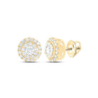 14K Yellow Gold Diamond Earrings for Everyday Wear - Splendid Jewellery