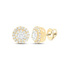 14K Yellow Gold Diamond Earrings for Everyday Wear - Splendid Jewellery
