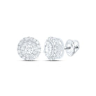 14K White Gold Diamond Stud Earrings - Splendid Jewellery