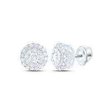 Load image into Gallery viewer, 14K White Gold Diamond Stud Earrings - Splendid Jewellery