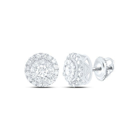 14K White Gold Diamond Stud Earrings - Splendid Jewellery